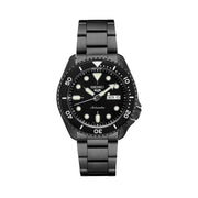 Seiko 5 Sports 24-Jewel Automatic Watch with Black Dial and Black PVD Bracelet #SRPD65