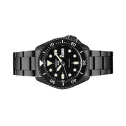 Seiko 5 Sports 24-Jewel Automatic Watch with Black Dial and Black PVD Bracelet #SRPD65