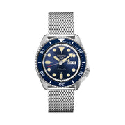 Seiko 5 Sports 24-Jewel Automatic Watch with Blue Dial and Mesh Bracelet #SRPD71