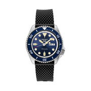 Seiko 5 Sports 24-Jewel Automatic Watch with Blue Dial and Silicone Strap #SRPD93