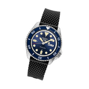 Seiko 5 Sports 24-Jewel Automatic Watch with Blue Dial and Silicone Strap #SRPD93