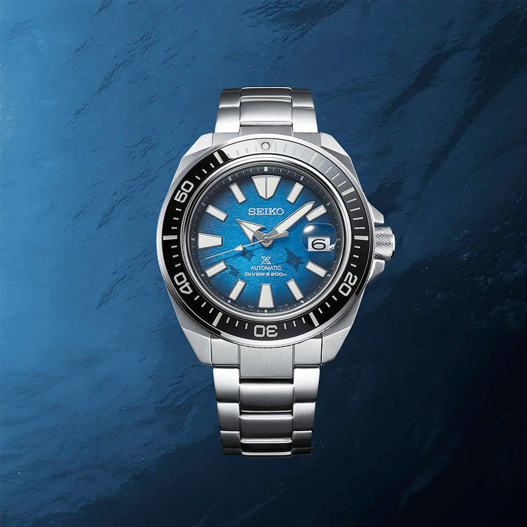 Seiko King Samurai with Manta Ray Dial #SRPE33 — Long Island Watch