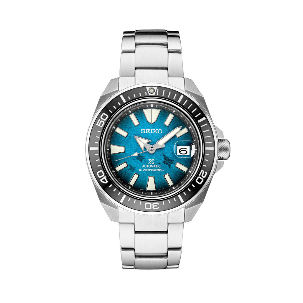 未使用　SEIKO PROSPEX KING SAMURAI MANTA Seiko King Samurai with Manta Ray Dial #SRPE33 — Long Island Watch