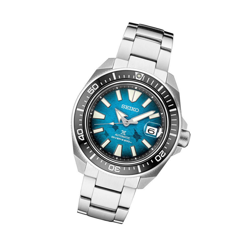 未使用　SEIKO PROSPEX KING SAMURAI MANTA Seiko King Samurai with Manta Ray Dial #SRPE33 — Long Island Watch
