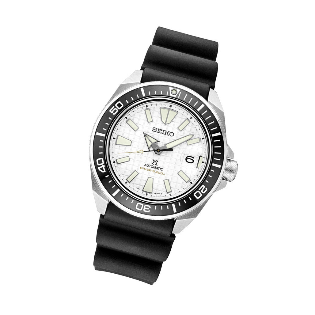 Seiko King Samurai with White Dial #SRPE37 — Long Island Watch
