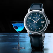 Seiko Presage Automatic Dress Watch with Blue Arabic Dial #SRPE43 lifestyle