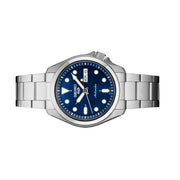 Seiko 5 Sports 24-Jewel Automatic Watch with Blue Dial and SS Bracelet #SRPE53