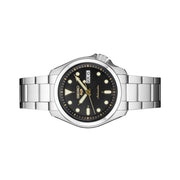 Seiko 5 Sports 24-Jewel Automatic Watch with Black Dial and SS Bracelet #SRPE57