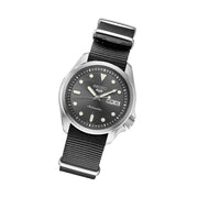 Seiko 5 Sports 24-Jewel Automatic Watch with Grey Dial and Band #SRPE61