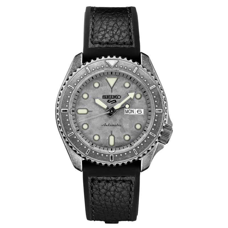 Seiko 5 Sports 24-Jewel Automatic Watch with Aged-Patina SS Case #SRPE79
