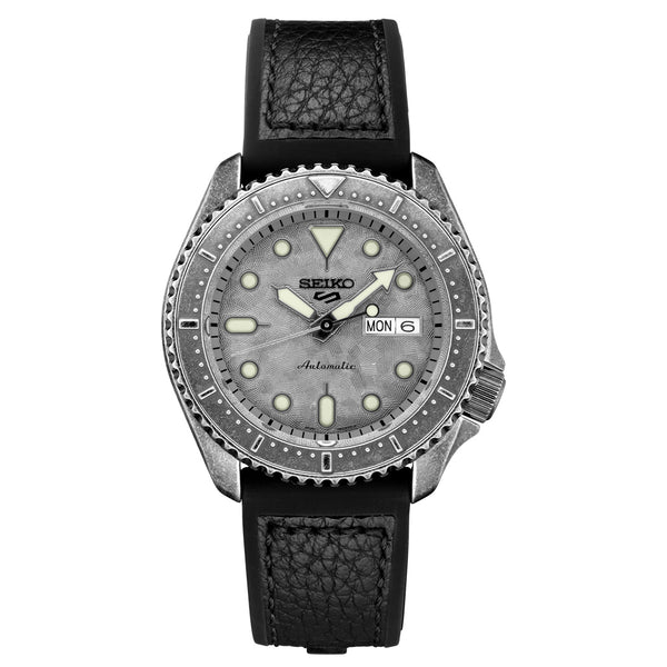 Seiko 5 Sports 24-Jewel Automatic Watch with Aged-Patina SS Case #SRPE79