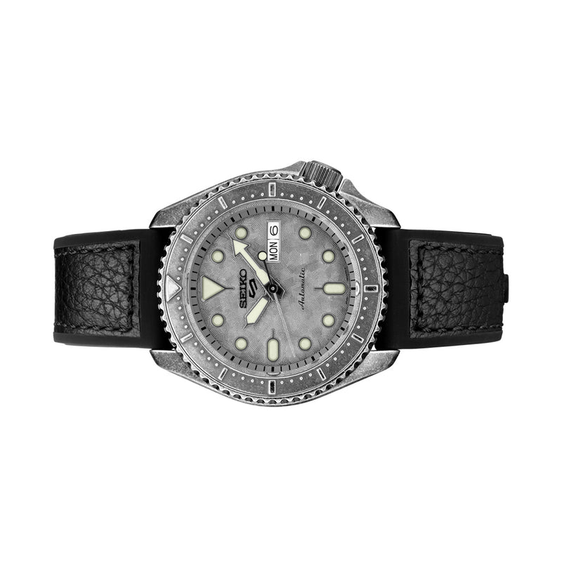 Seiko 5 Sports 24-Jewel Automatic Watch with Aged-Patina SS Case #SRPE79