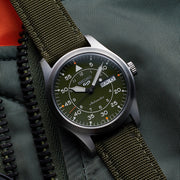 Seiko 5 Sports Automatic Field Watch with Green Dial #SRPH29 Lifestyle