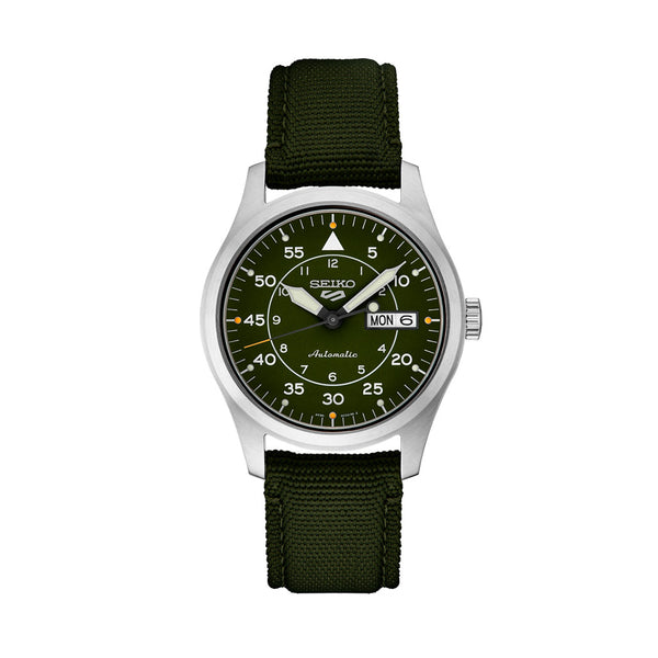 Seiko 5 Sports Automatic Field Watch with Green Dial #SRPH29