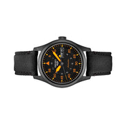 Seiko 5 Sports Automatic Field Watch with Black Ion Finish Black Dial #SRPH33 Side