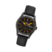 Seiko 5 Sports Automatic Field Watch with Black Ion Finish Black Dial #SRPH33 Tilt