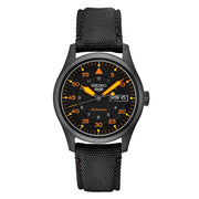 Seiko 5 Sports Automatic Field Watch with Black Ion Finish Black Dial #SRPH33 Zoom