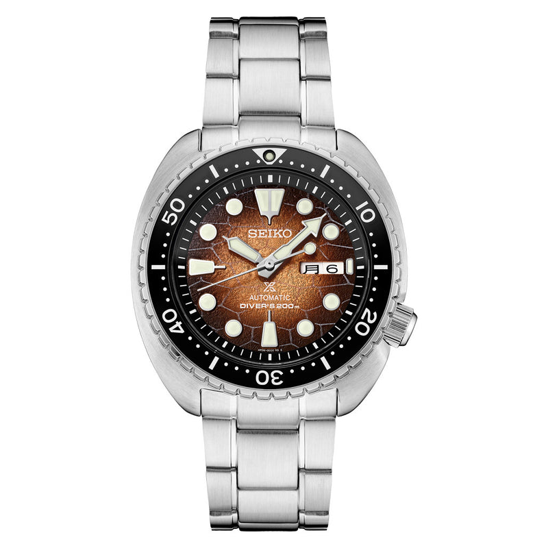 Seiko Prospex Special Edition Dive Watch with Patterned Brown Dial #SRPH55
