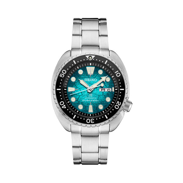 Seiko Prospex Special Edition Dive Watch with Patterned Turquoise Dial #SRPH57