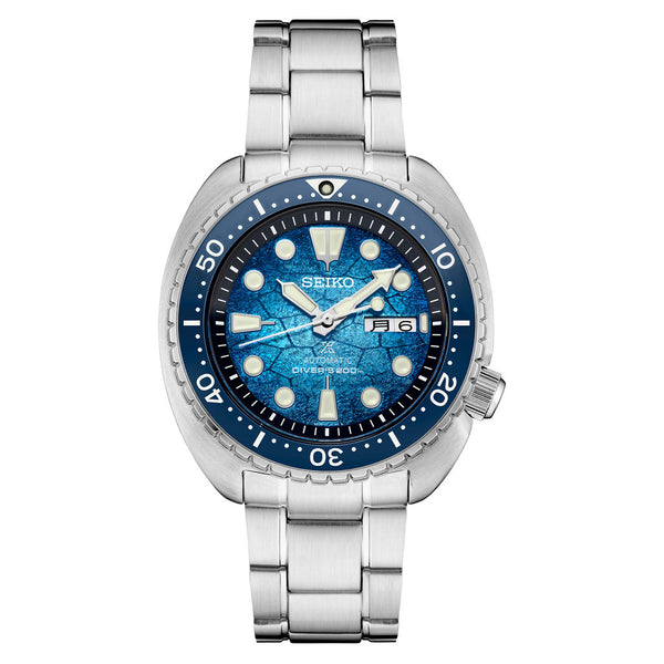 Seiko Prospex Special Edition Dive Watch with Patterned Blue Dial #SRPH59