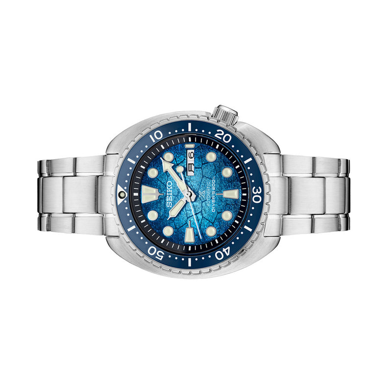 Seiko Prospex Special Edition Dive Watch with Patterned Blue Dial #SRPH59