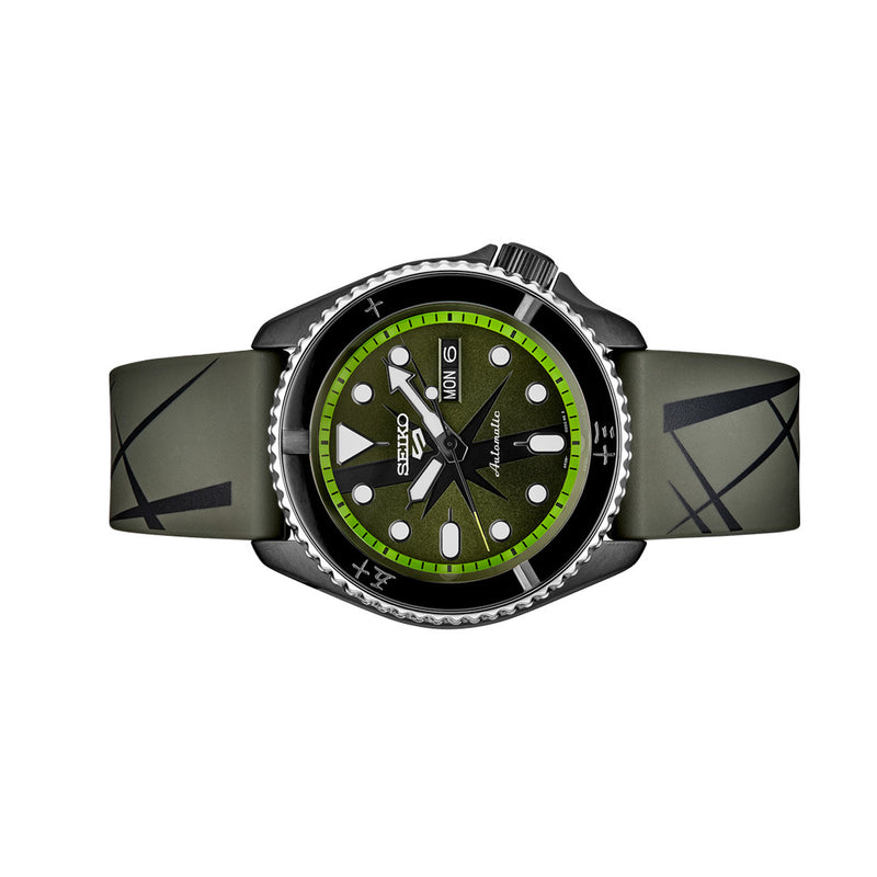 Seiko 5 Sports One Piece Roronoa Zoro Limited Edition Watch #SRPH67 side