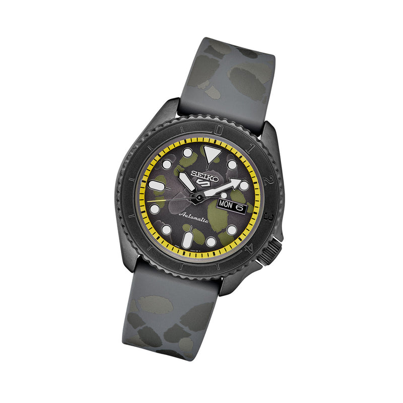 Seiko 5 Sports One Piece Vinsmoke Sanji Limited Edition Watch #SRPH69 tilt