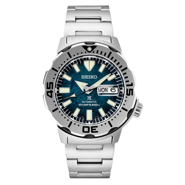 Seiko Prospex Monster "Save The Ocean Antarctica” Penguin Dial Dive Watch #SRPH75 Zoom