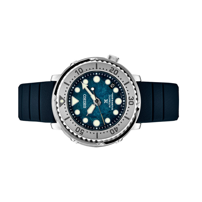 Seiko Prospex Baby Tuna "Save The Ocean Antarctica” Penguin Dial Dive Watch #SRPH77 Side
