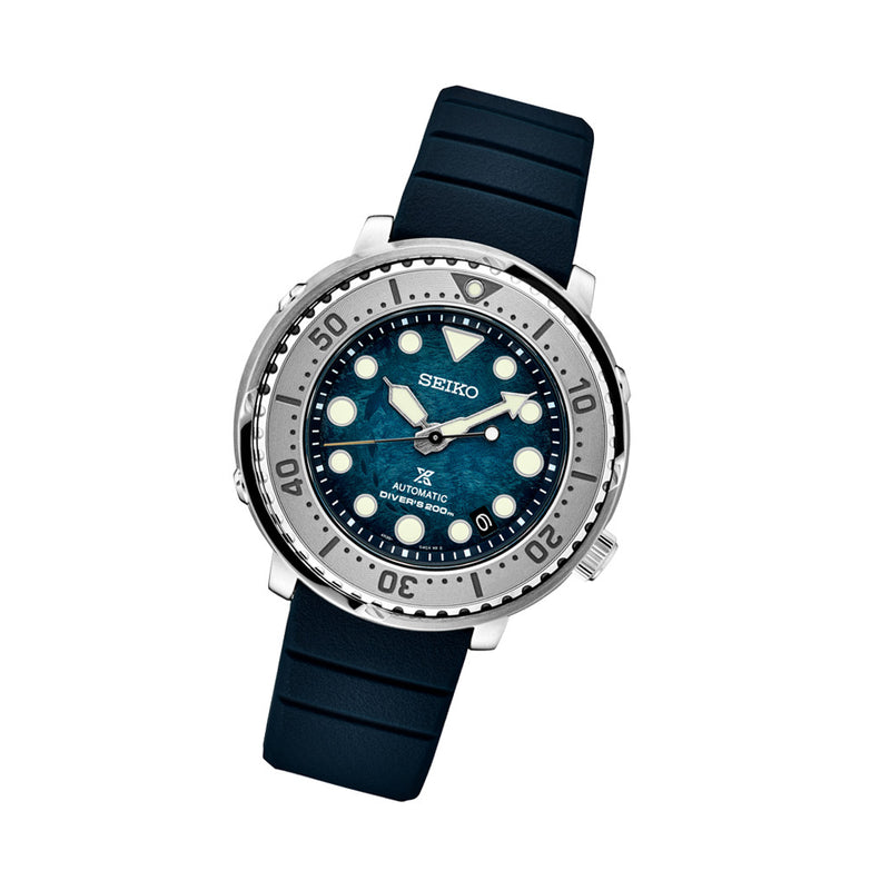 Seiko Prospex Baby Tuna "Save The Ocean Antarctica” Penguin Dial Dive Watch #SRPH77 Tilt