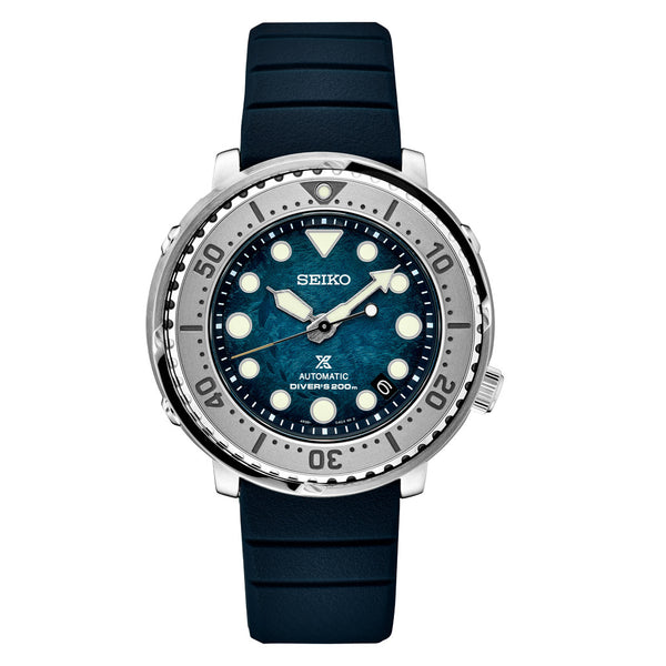 Seiko Prospex Baby Tuna "Save The Ocean Antarctica” Penguin Dial Dive Watch #SRPH77 Zoom