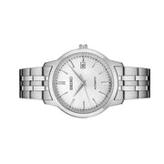 Seiko Essentials Automatic Dress Watch with White Sunray Dial #SRPH85 side