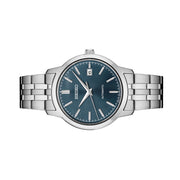 Seiko Essentials Automatic Dress Watch with Blue Sunray Dial #SRPH87 side