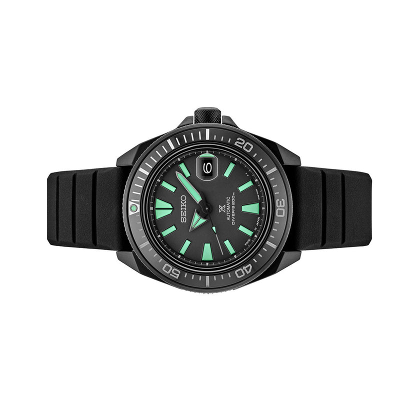 Seiko Prospex Black Series Limited Edition Night Vision Samurai #SRPH97 side