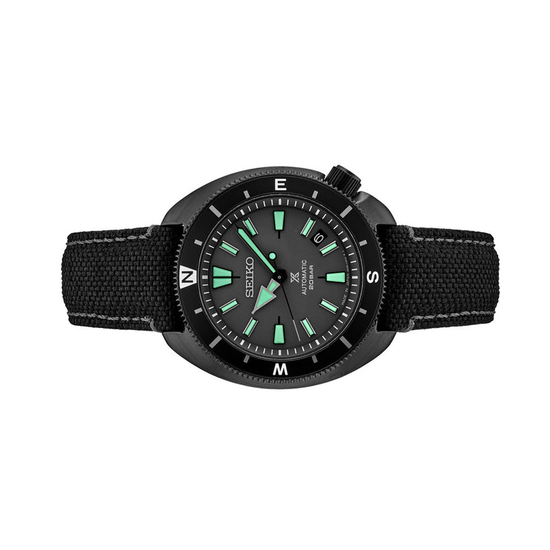 Seiko Prospex Black Series Limited Edition Night Vision Tortoise #SRPH99 side