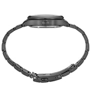 Seiko 5 Sports Field Watch in Stealth Black on Bracelet #SRPJ09 crown