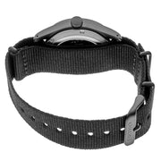 Seiko 5 Sports Field Watch in Stealth Black on Nylon Strap #SRPJ11 back