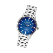Seiko Presage Automatic Dress Watch with Gradated Blue Dial and Gloss Finish #SRPJ13 tilt