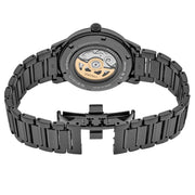 Seiko Presage Automatic Dress watch in Full Black Plating and Gradated Black Dial with Gloss Finish #SRPJ15 back
