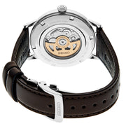 Seiko Presage Automatic Dress Watch with Gradated Gray/Brown Dial and Rose Gold Markers #SRPJ17 back