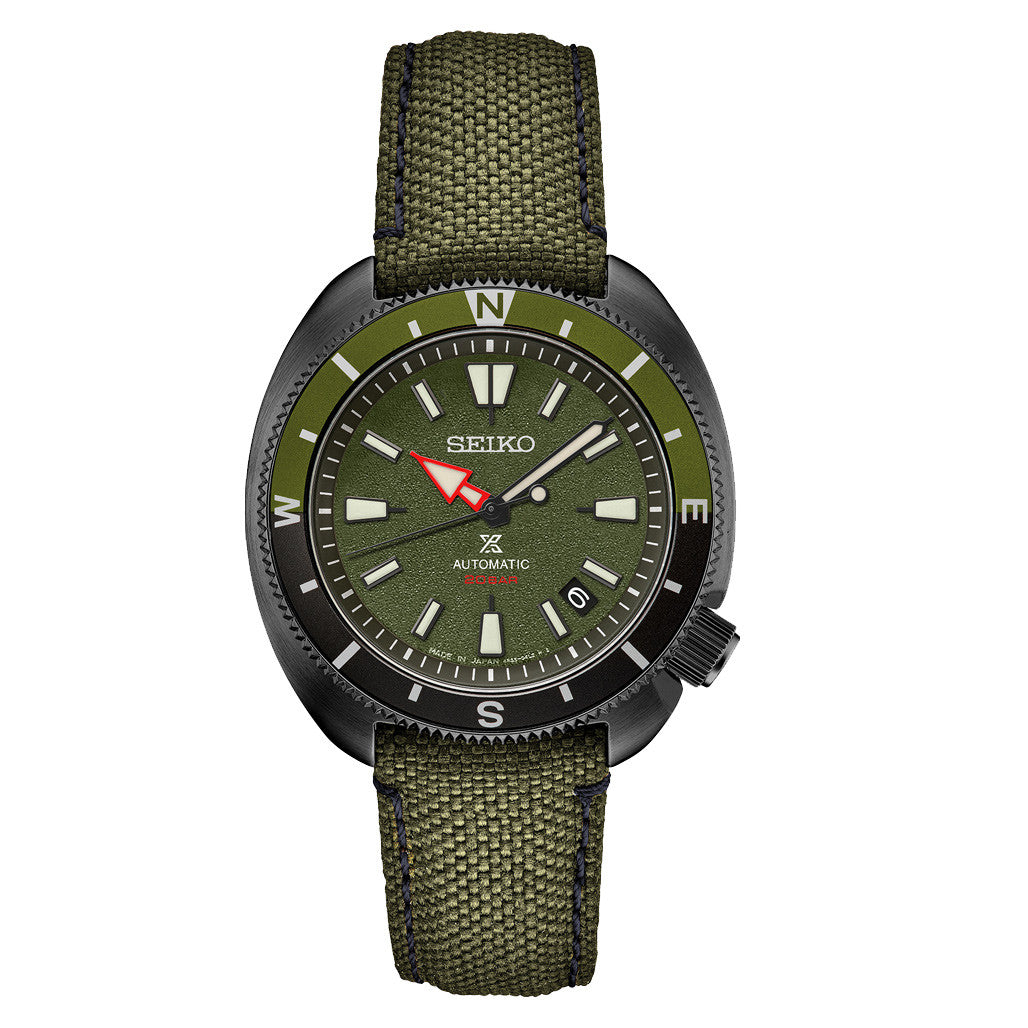 Seiko Prospex Land US Special Edition Tortoise Watch with Black