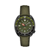 Seiko Prospex Land US Special Edition Tortoise Watch with Black Case and Green Dial #SRPJ31