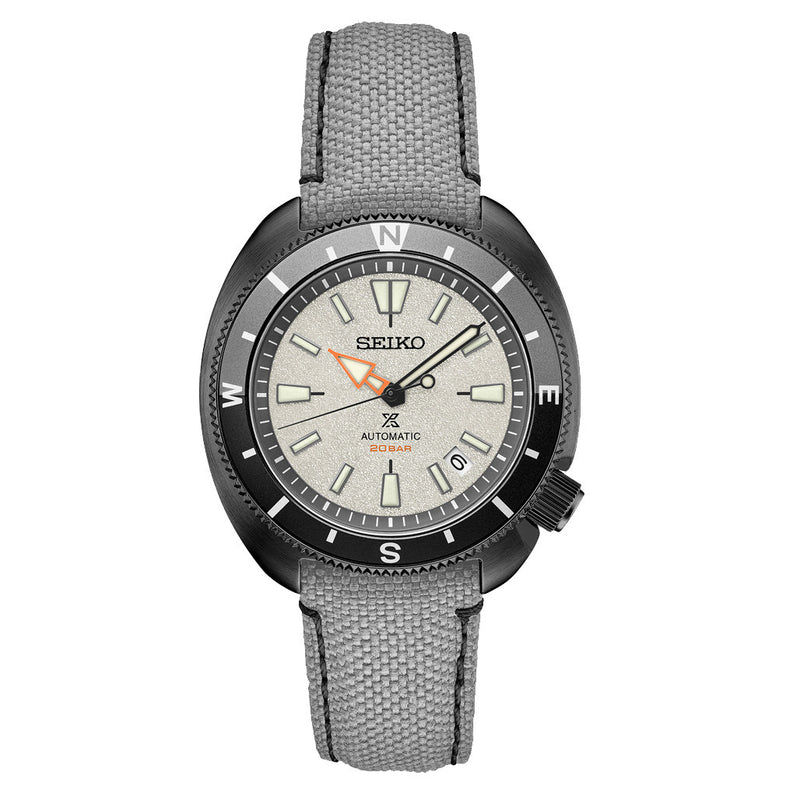 Seiko Prospex Land US Special Edition Tortoise Watch with Black Case and Gray Dial #SRPJ33 zoom