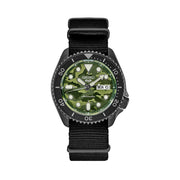 Seiko 5 Sports Automatic Watch with Green Camo Dial and Gun Metal Case #SRPJ37