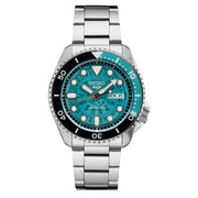 Seiko 5 Sports Automatic Watch with Blue See-Thru Dial #SRPJ45 zoom