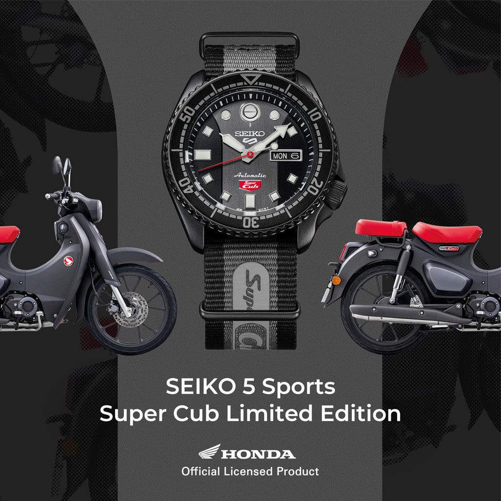 Seiko 5 Sports Honda Cub Ltd Edition Watch #SRPJ75 — Long Island Watch