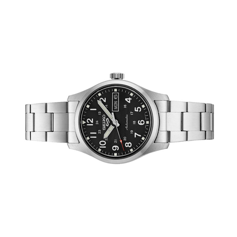 Seiko 5 Sports Automatic 36mm Watch with Black Dial #SRPJ81 side