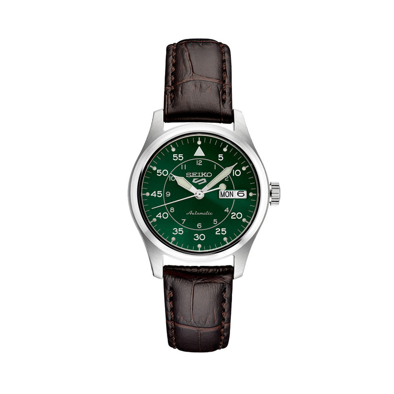 Seiko 5 Sports Automatic 36mm Watch with Green Dial #SRPJ89