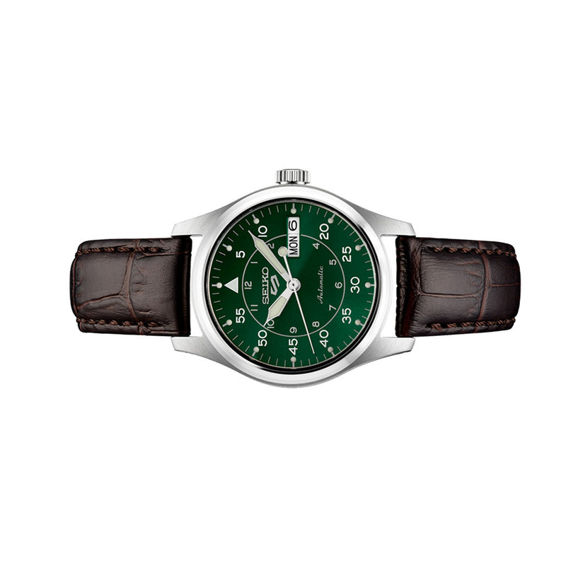 Seiko 5 Sports Automatic 36mm Watch with Green Dial #SRPJ89 side