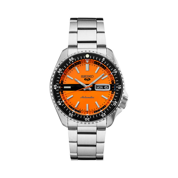 Seiko 5 Sports Special Edition Automatic Watch with Orange Dial #SRPK11